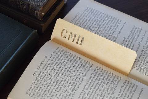 Our Stencil Punched Bookmarks make for great book accessory gifts