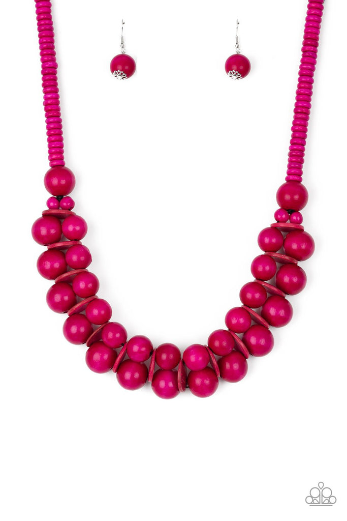 Caribbean Cover Girl Pink Necklace | Paparazzi Accessories | $5.00