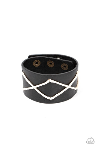Cottagecore Couture - Black Urban Bracelet | Paparazzi Accessories | $5.00