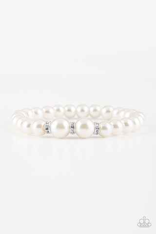 Radiantly Royal White Bracelet | Paparazzi Accessories | $5.00