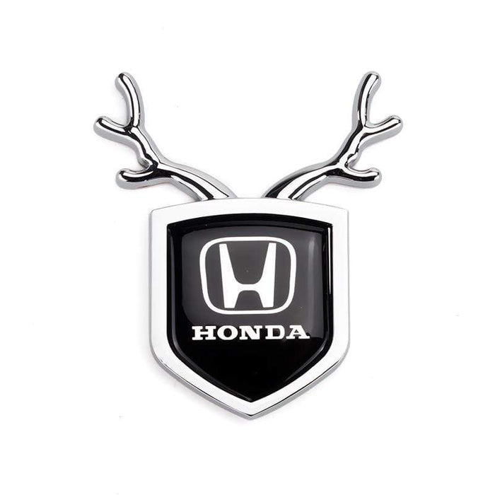 2pcs Honda Logo Shield Antler Emblems