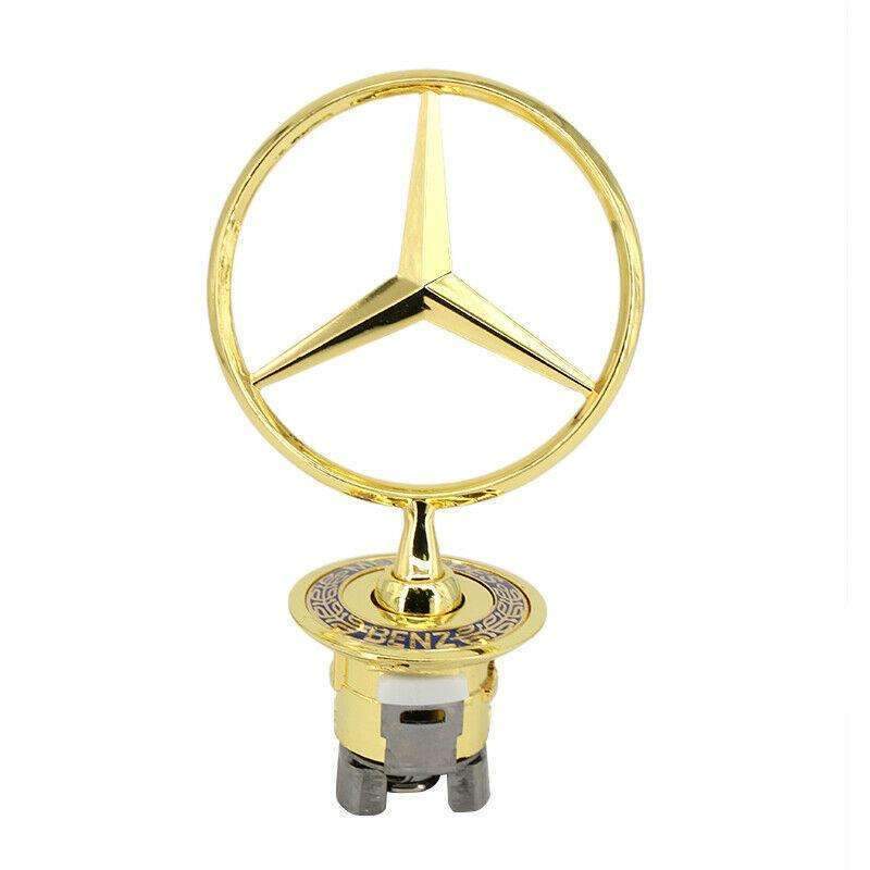3D Ornament Gold Hood Emblem Mercedes Benz E S C A W