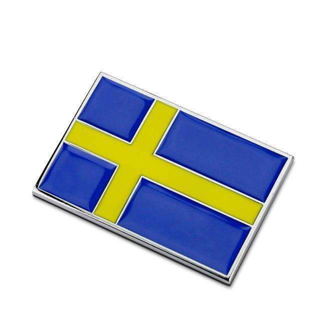 Sporting Metal Car Badge Decal Sweden Flag Emblem Sticker — Natalex Auto