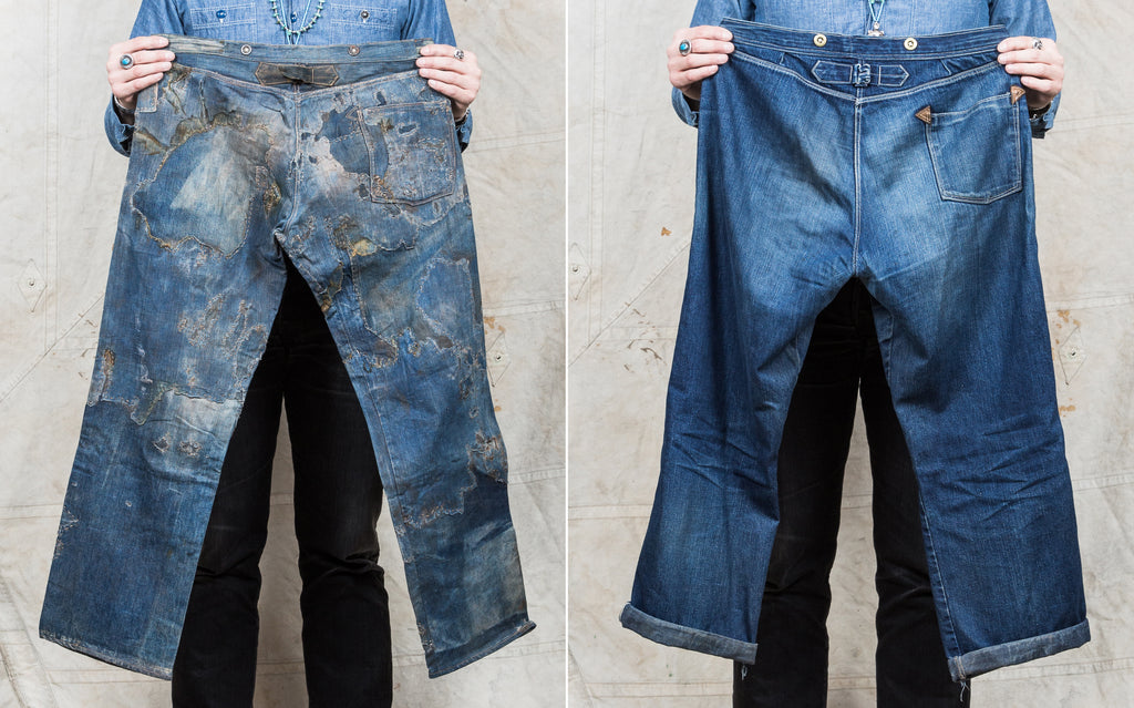 The reconstruction of a pair of 1870's miner's jeans – Second Sunrise