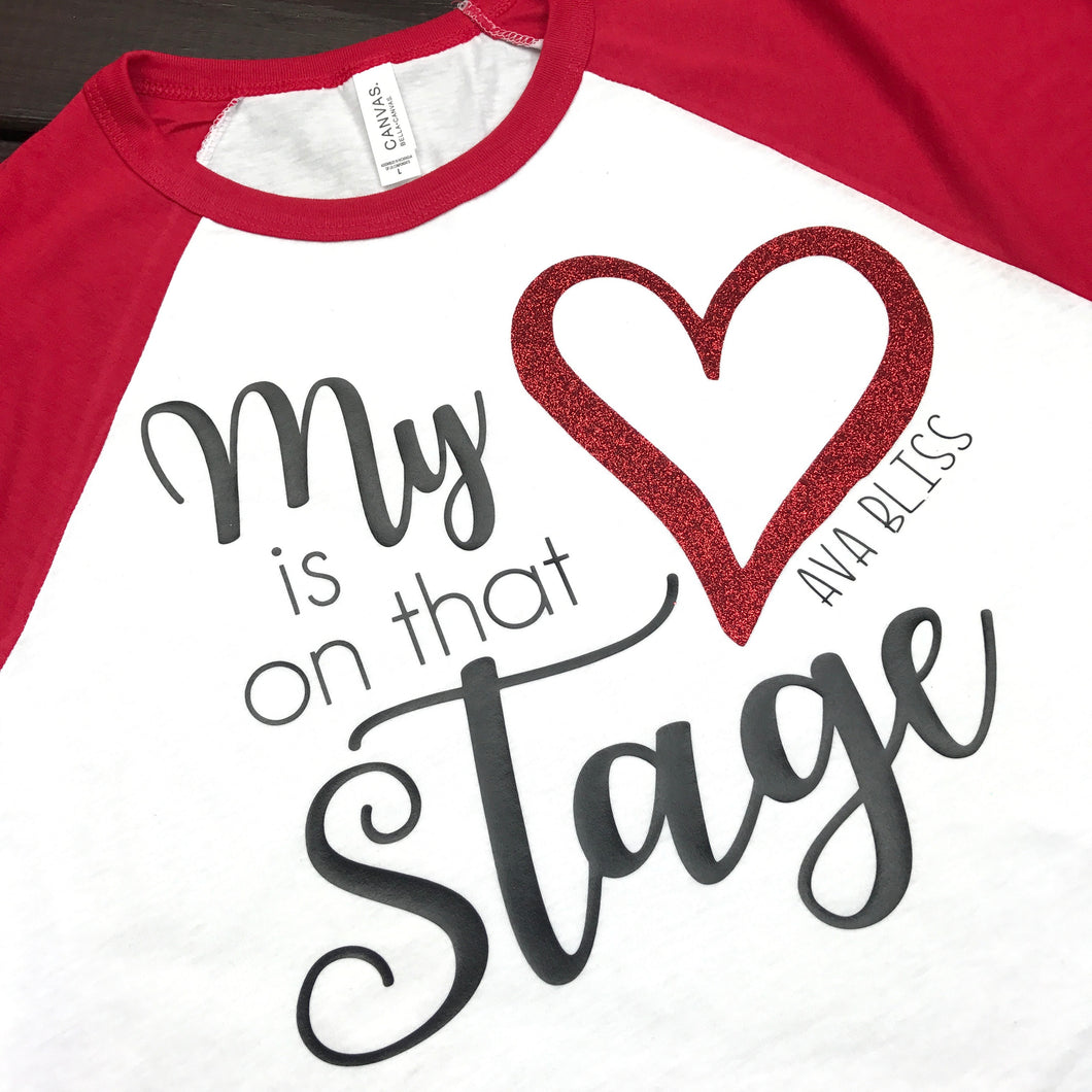 Download My Heart Is On That Stage Dance Mom Shirt - iGotBlissed