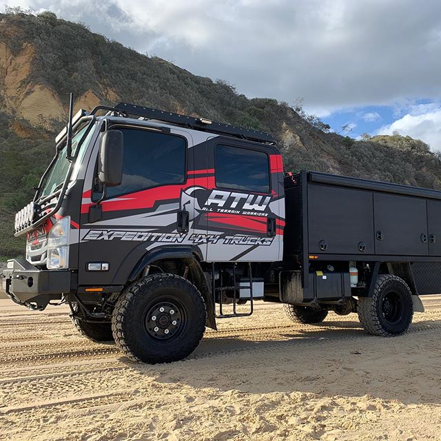 Isuzu Nps 75 4x4 Super Single 5 Wheel Kit Inc Step And Tyres Expedition Vehicles Australia