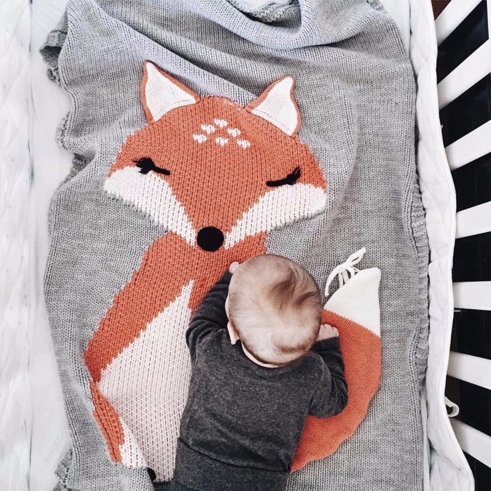 Fox Baby Blanket Onesie Cutesy