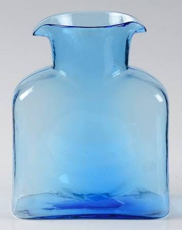 Blenko Glass Water Bottle Cobalt — The Shops at Mount Vernon