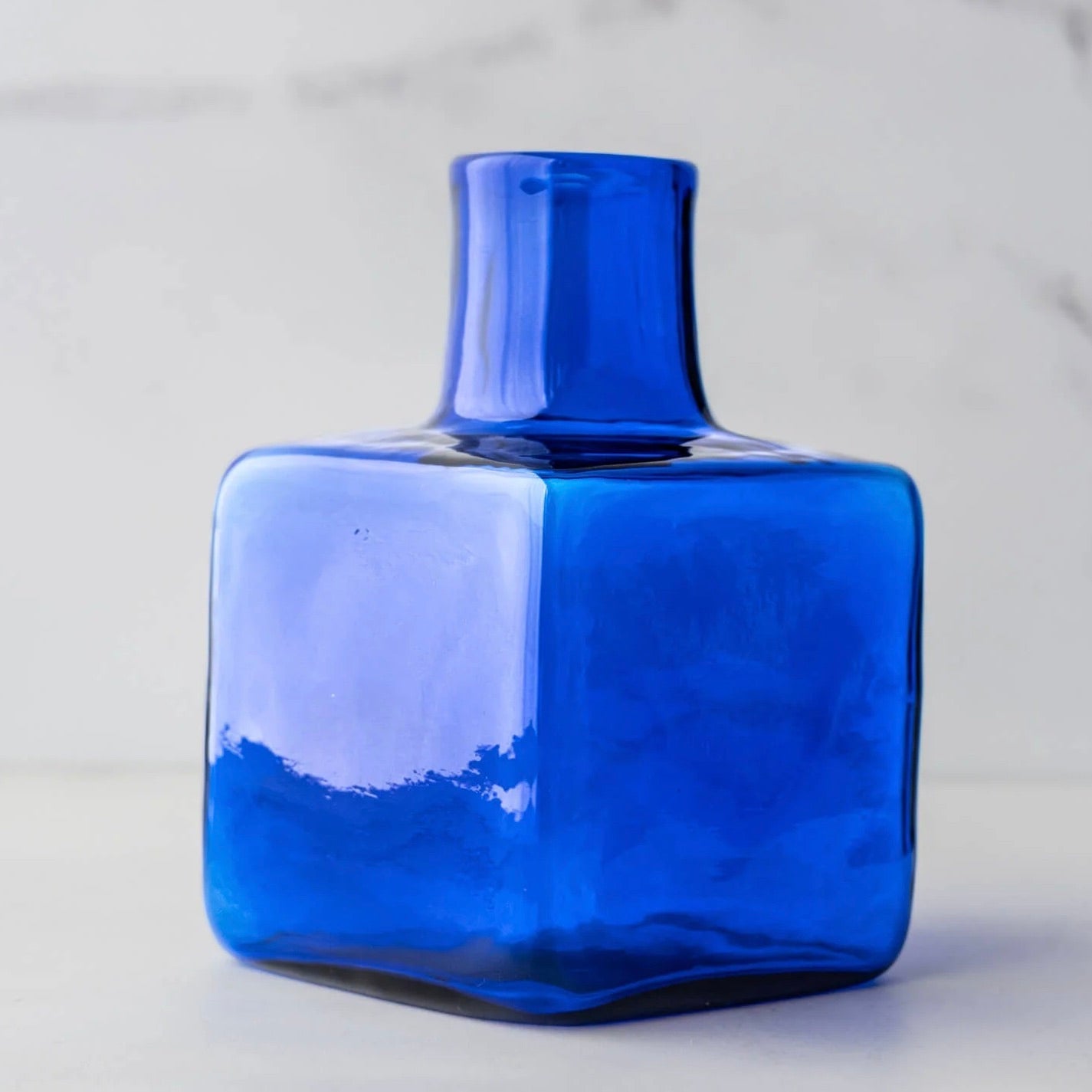 Cobalt Block Bud Vase