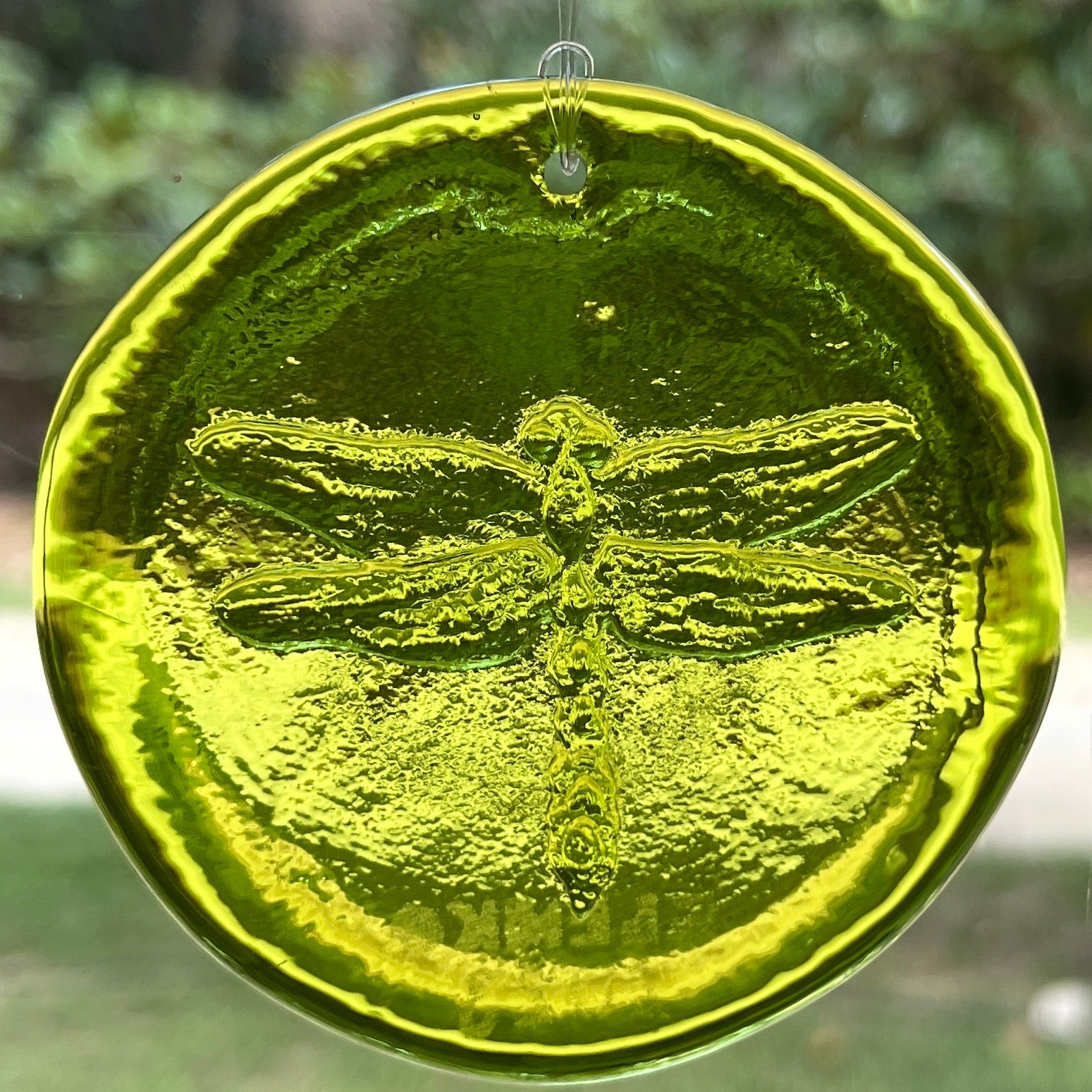 Dragonfly Glass Suncatcher - Blenko Glass