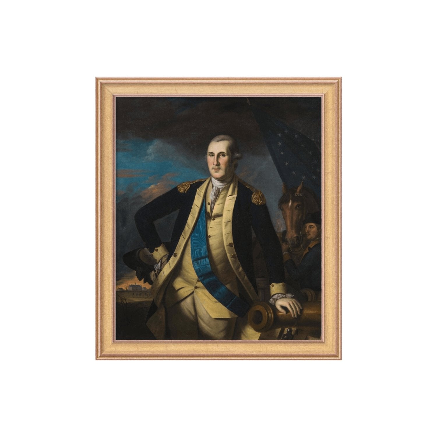 George Washington after the Battle of Princeton Framed Print: Small Edition