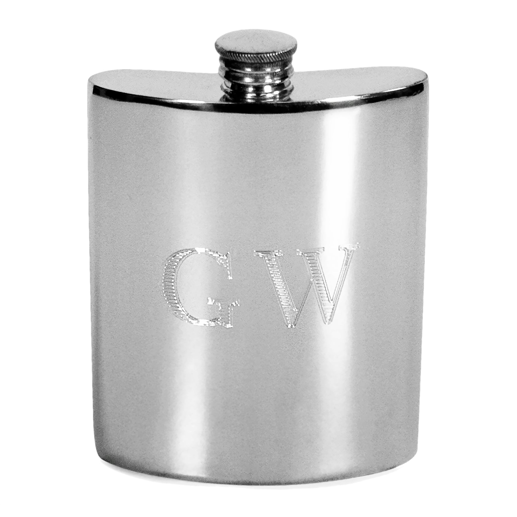 George Washington Pewter Hip Flask