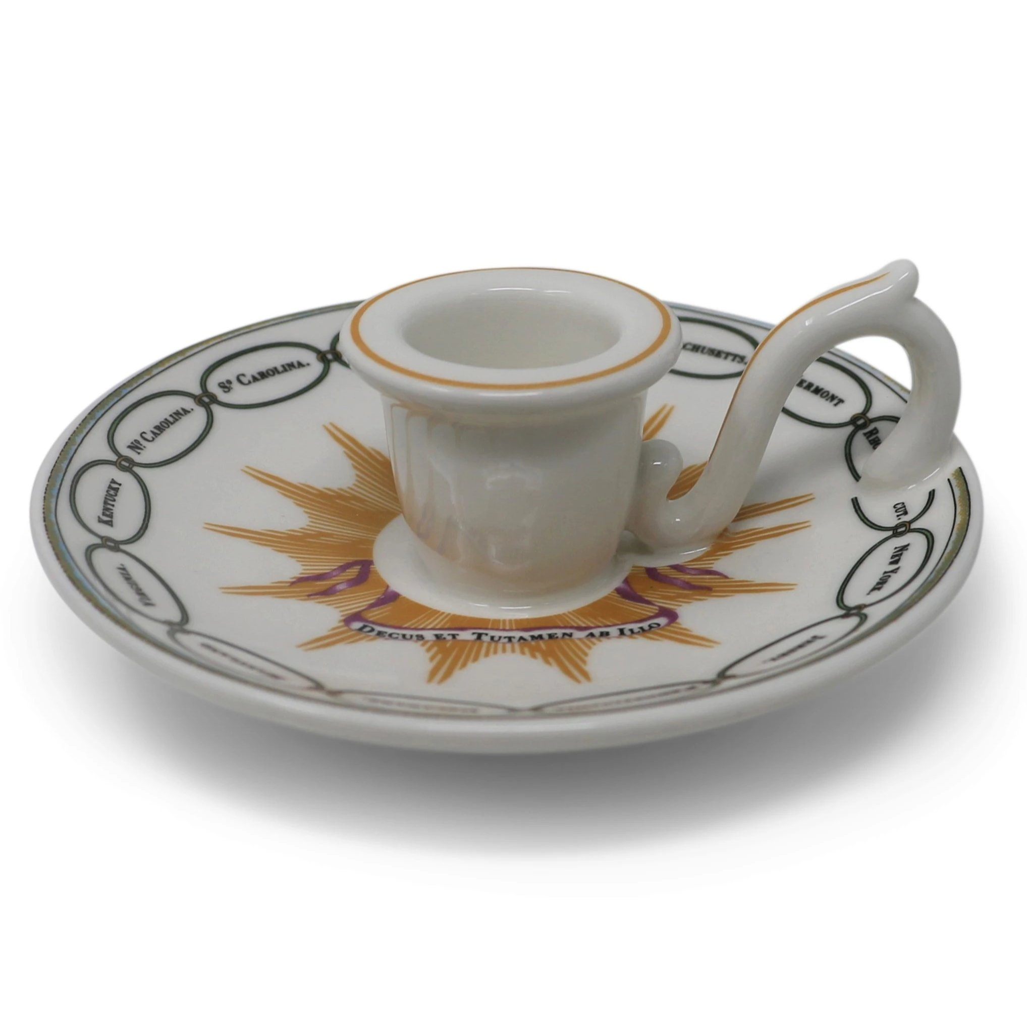 Martha Washington States China Chamberstick