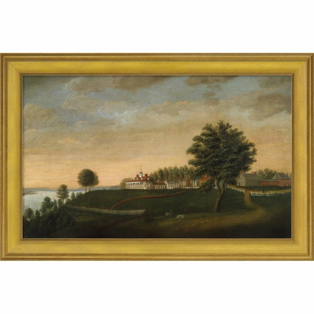 Mount Vernon 1792 East Front Framed Print: Large Edition