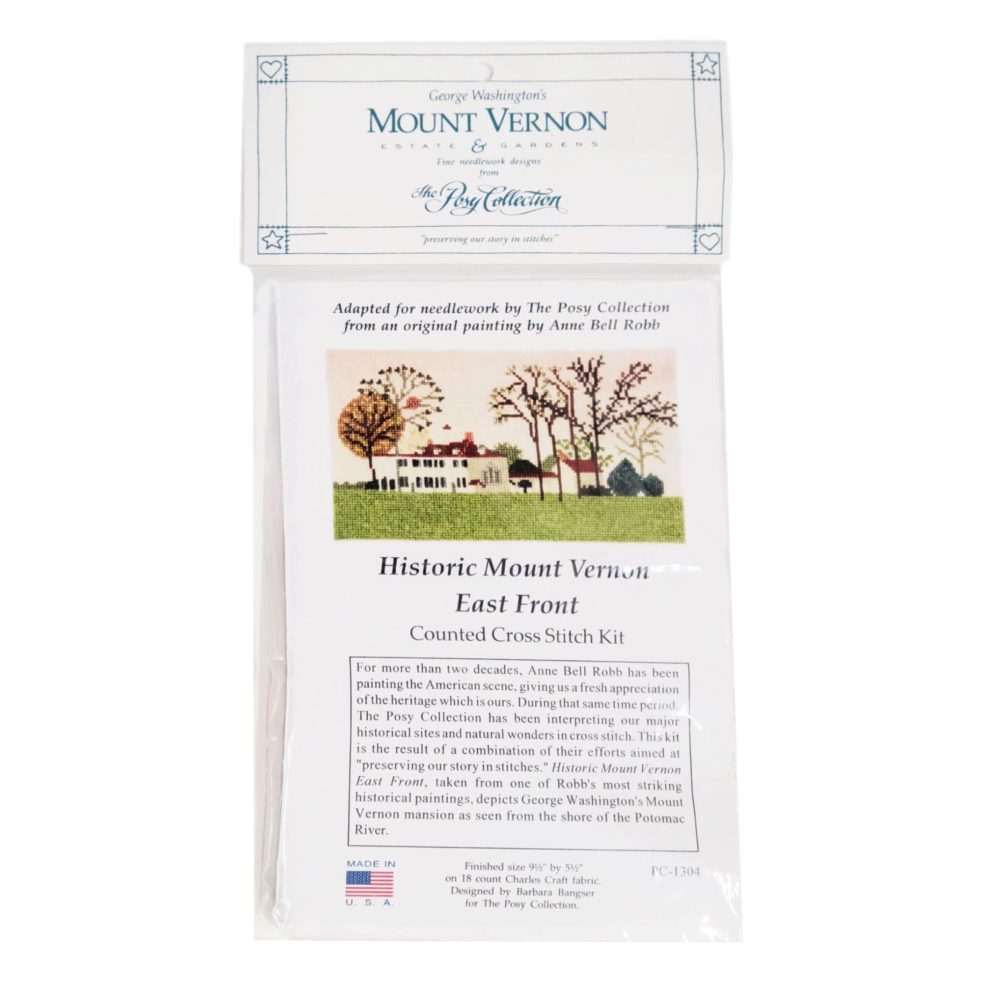 Mount Vernon East Front - Cross Stitch Kit