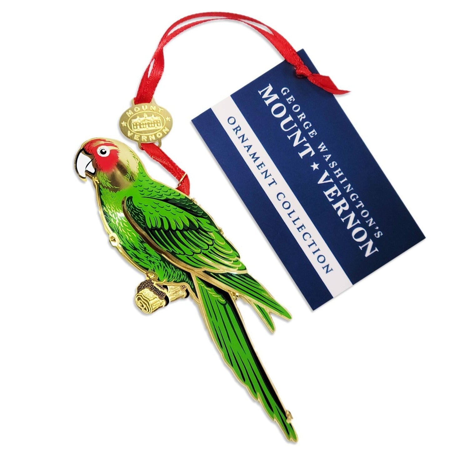 Mount Vernon Parrot 3D Ornament