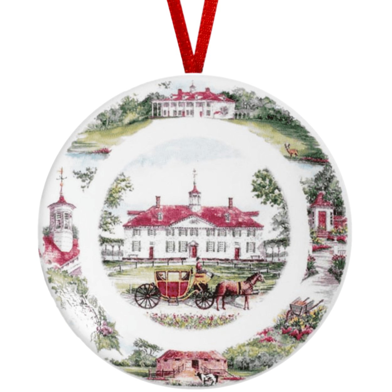 Mount Vernon Scenes Plate Ornament