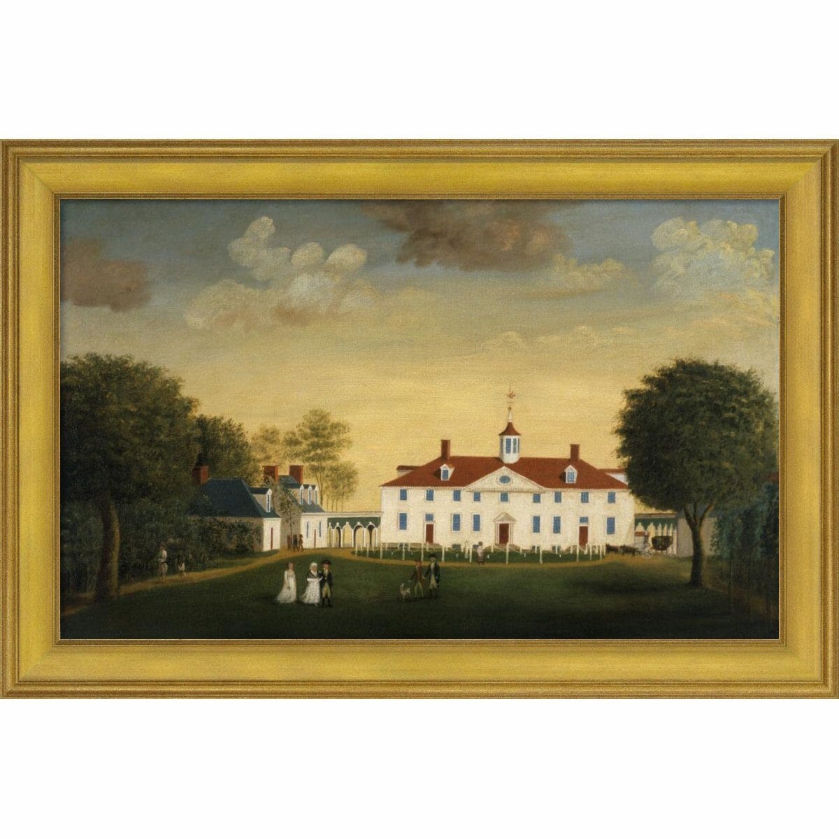 The Mount Vernon 1792 West Front Framed Print: Large Edition