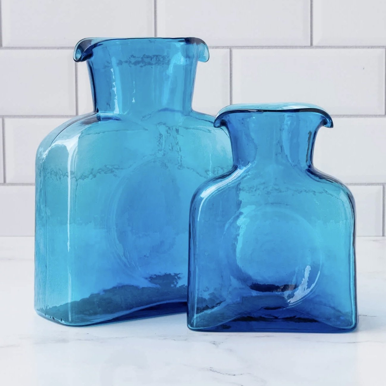Turquoise Water Bottle - Blenko Water Bottle