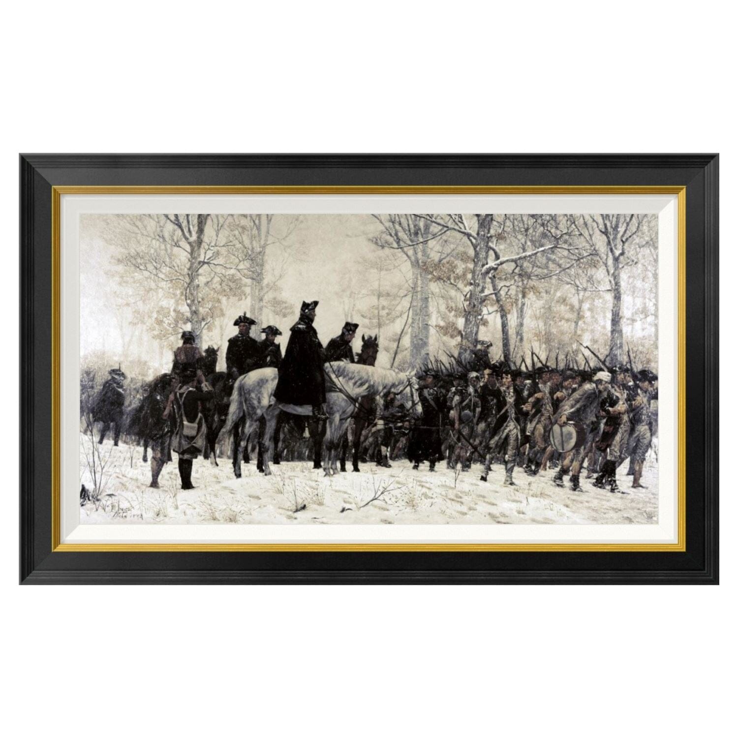 Washington at Valley Forge by Trego Framed Print: Large Edition