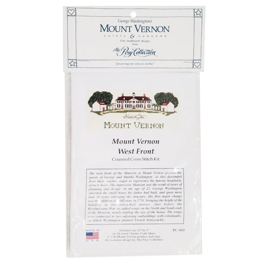 Mount Vernon East Front - Cross Stitch Kit_ Mount Vernon — The Shops at  Mount Vernon