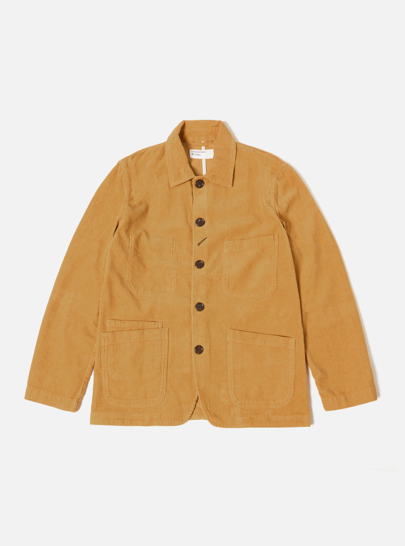 Universal Works Three Button Jacket in Corn Cord