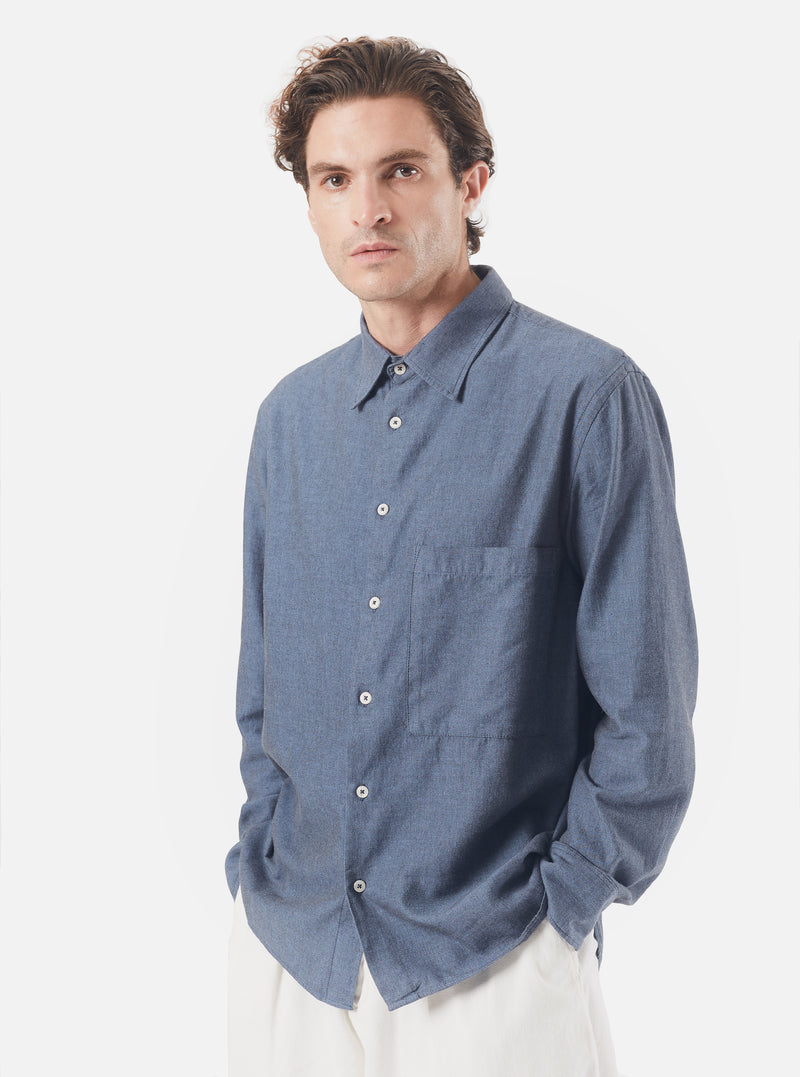 Universal Works: Navy Road Shirt