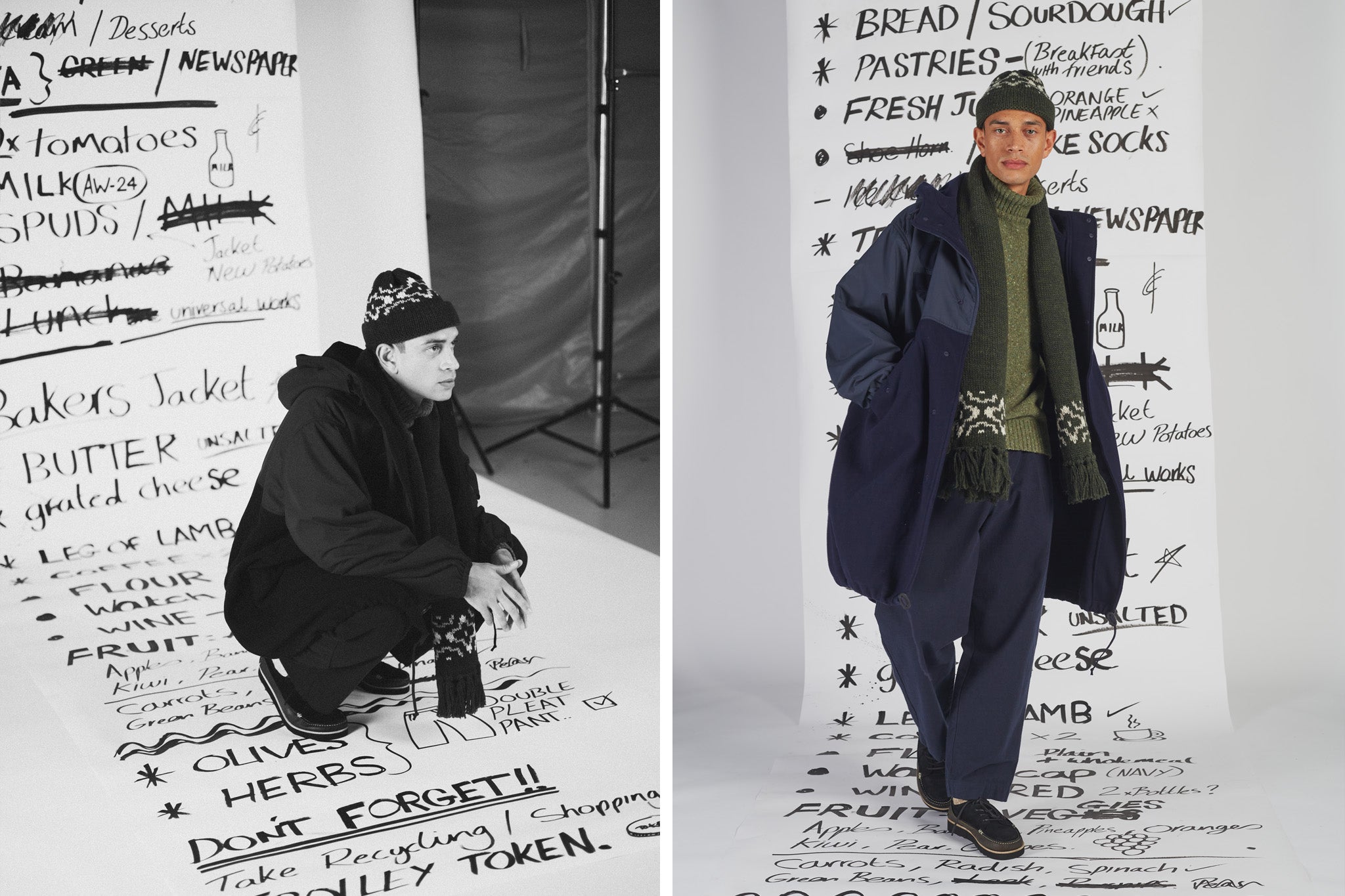 Universal Works' AW24 "Clothesmongers" look book