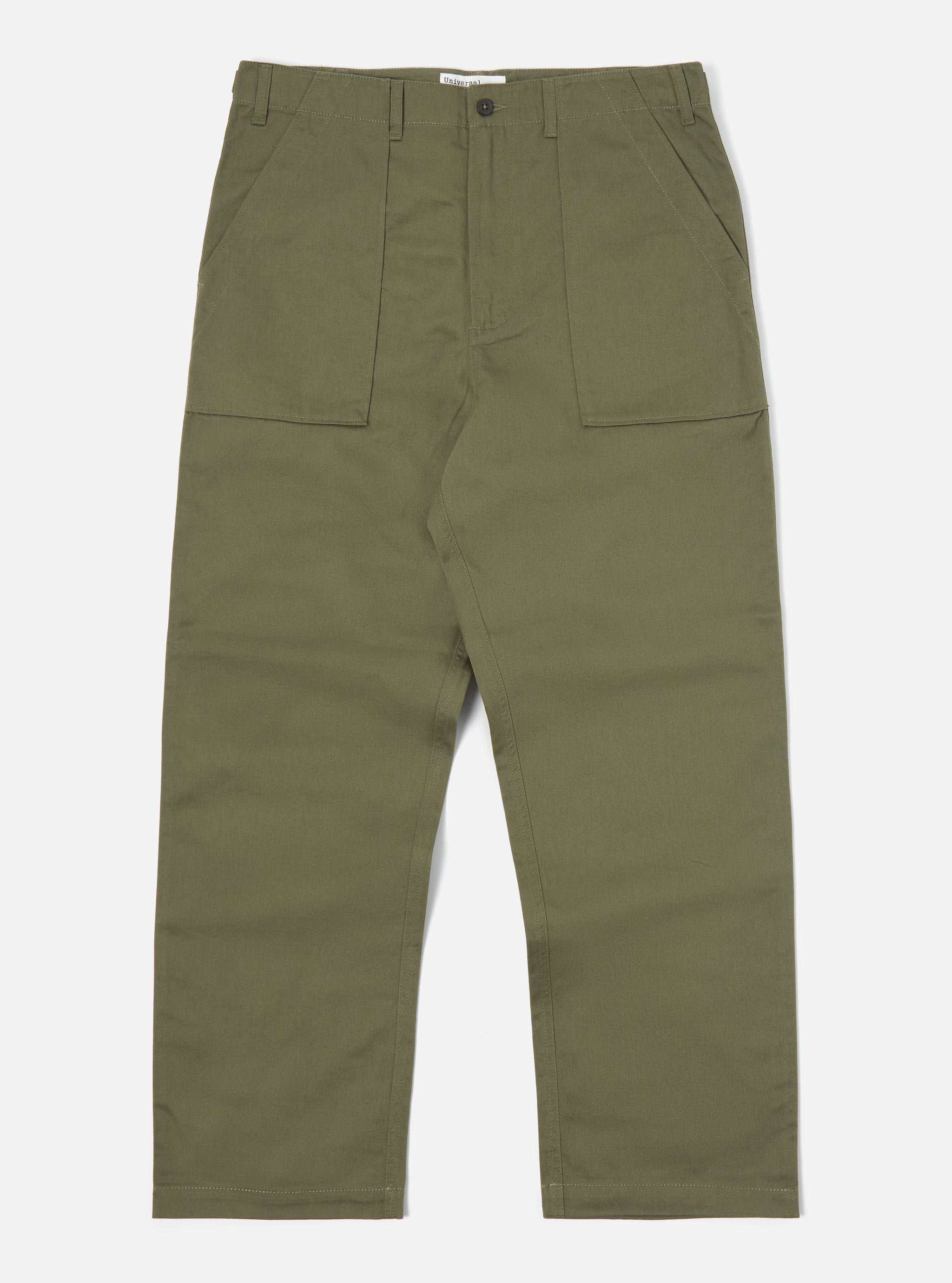 Universal Works Fatigue Pant in Light Olive Twill - Universal Works product image