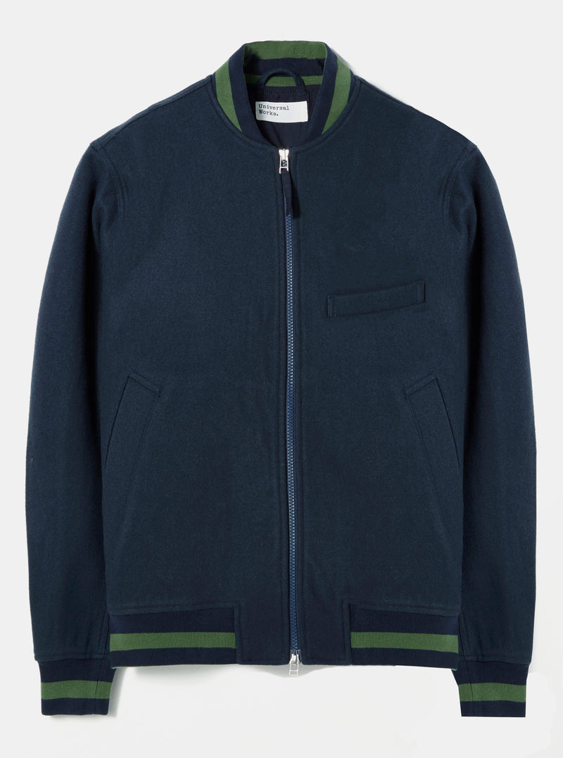 Universal Works Bakers Jacket in Navy Twill