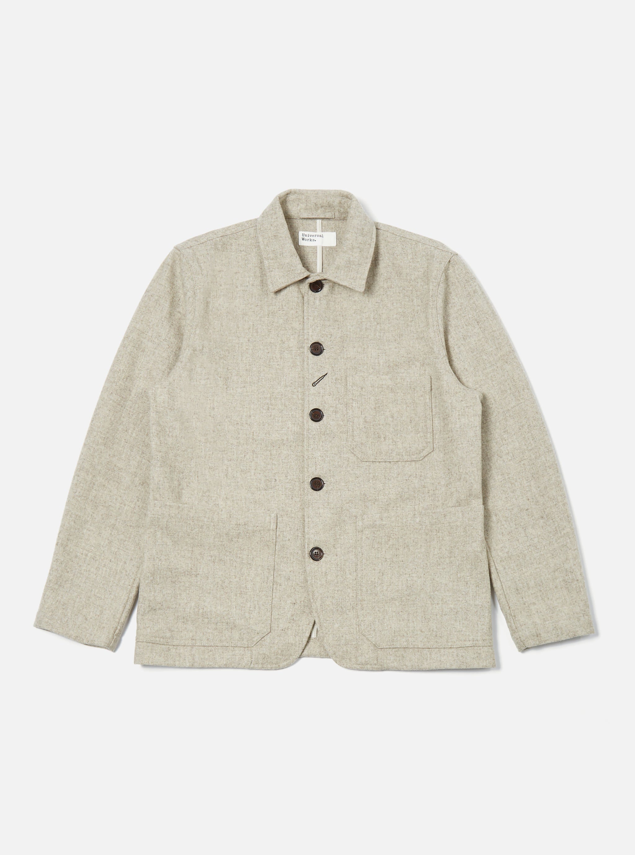 Universal Works Bakers V3 Chore Jacket in Stone Melton