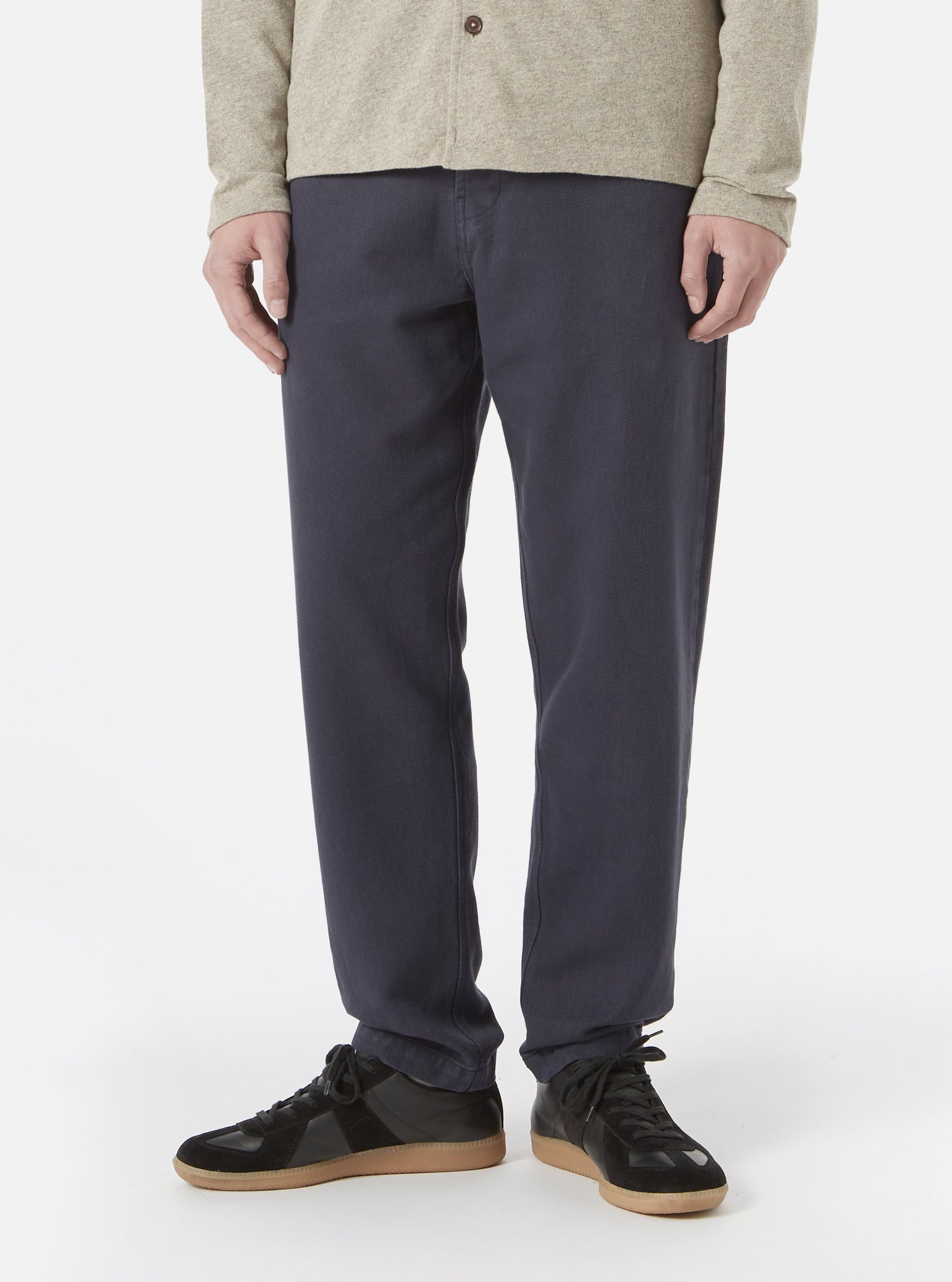 Universal Works Braga Pant in Navy Cavalry Twill