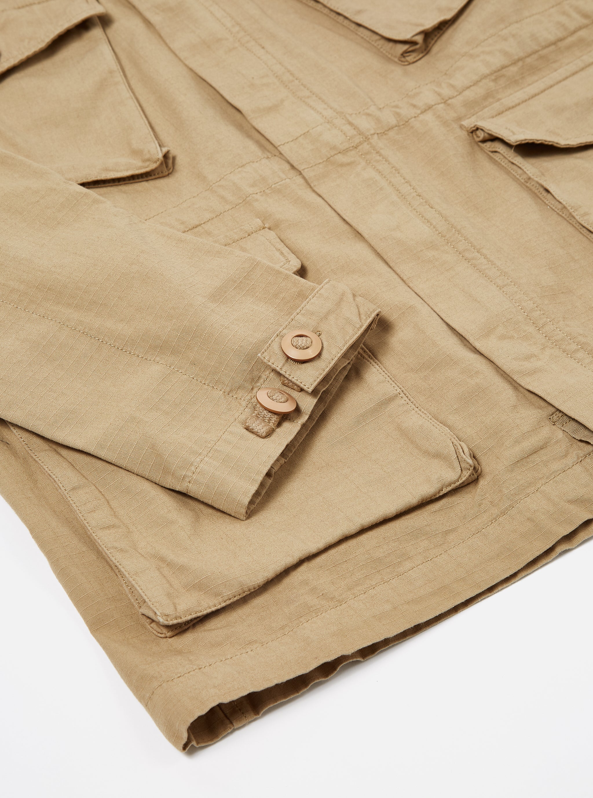 Universal Works Peacenik Jacket in Sand Heavy Ripstop