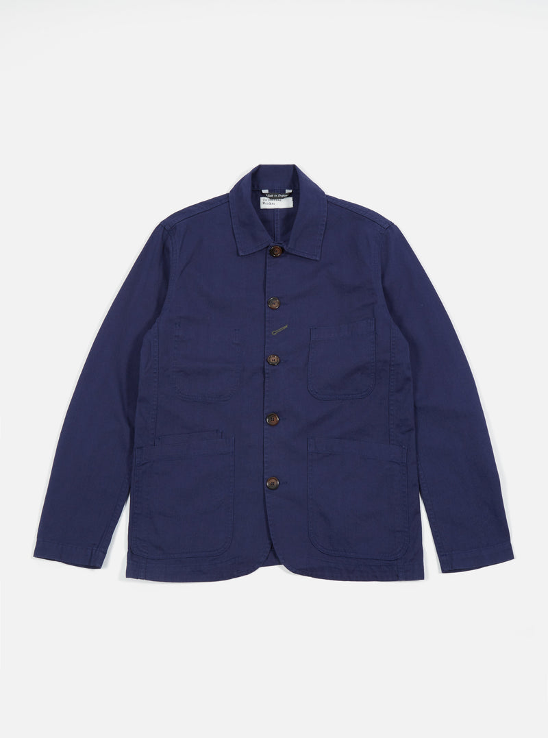 Universal Works Bakers Jacket in Navy Twill