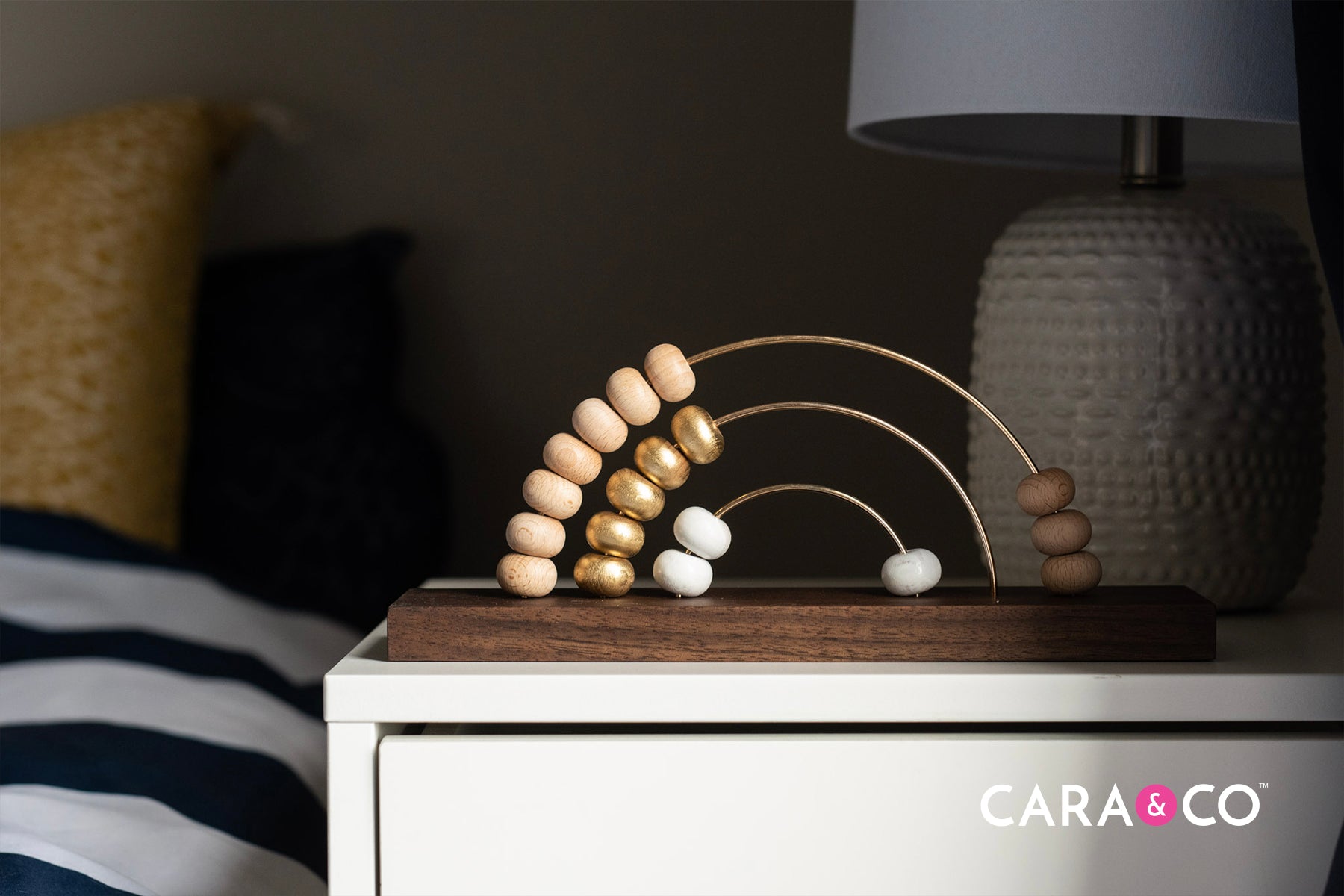 DIY rainbow abacus minimalist decor