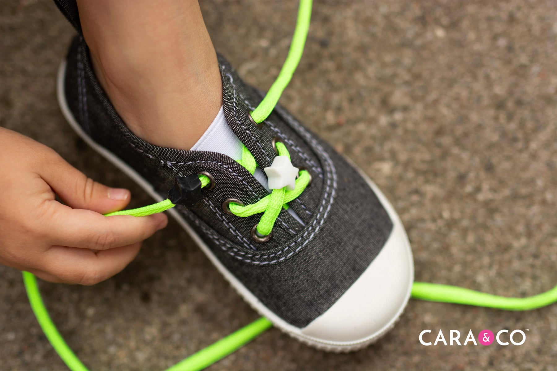 Upgrade your kids shoelaces! - Shoelace Bling - Cara & Co DIY Tutorials