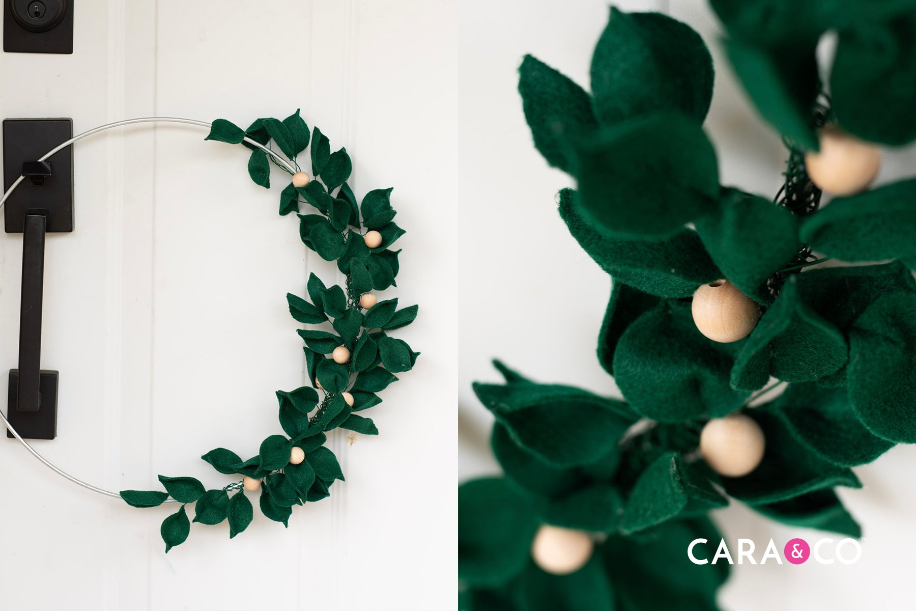 Minimalistic Christmas / Winter Wreath - Cara & Co