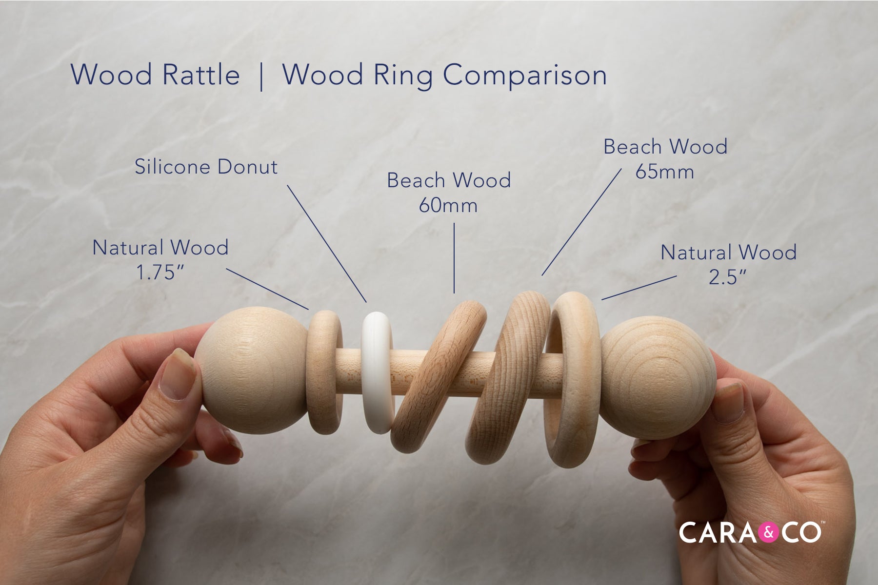 DIY Wood Baby Rattle Kit - Cara & Co