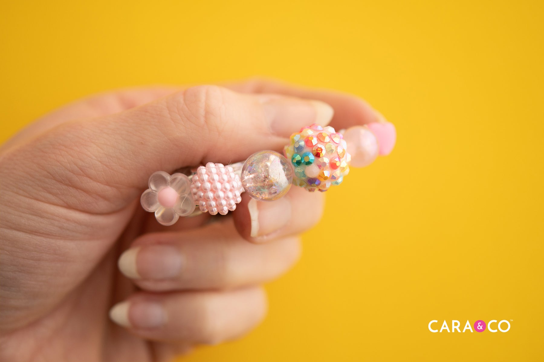 Beaded Barrette - Acrylic Beads Tutorial - Cara & Co