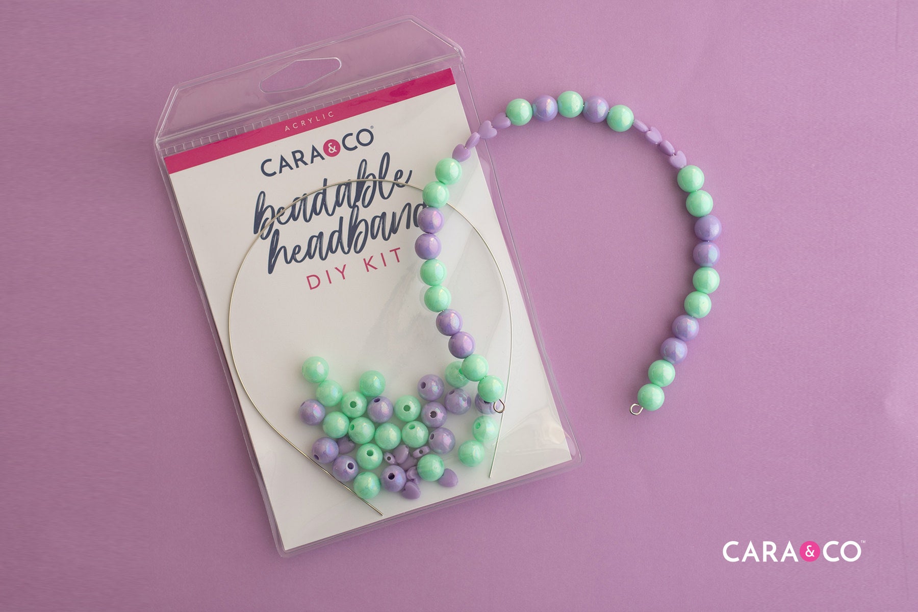 Acrylic Beadable Headband DIY Tutorial - Cara & Co