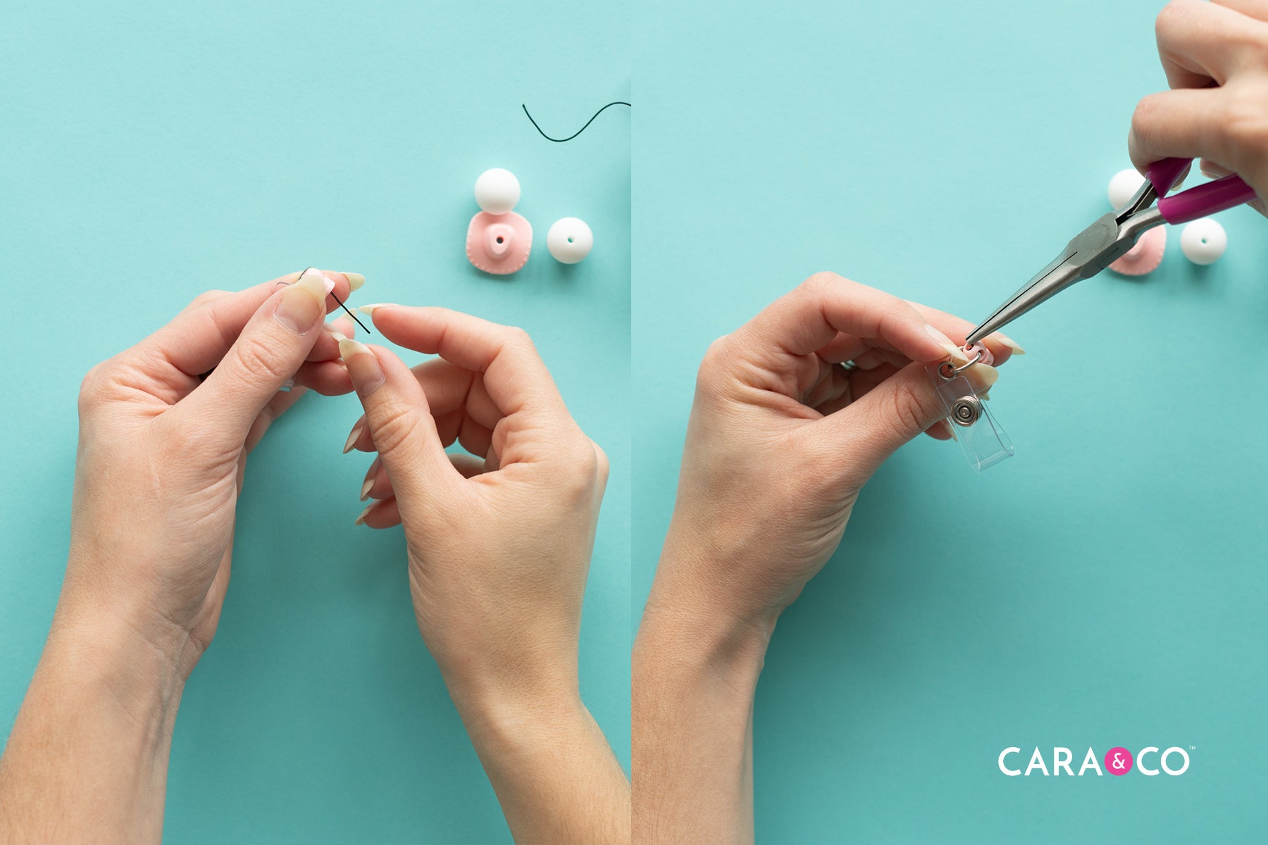 Remove the Knot and String - Tutorial - Badge Reel - Cara & Co