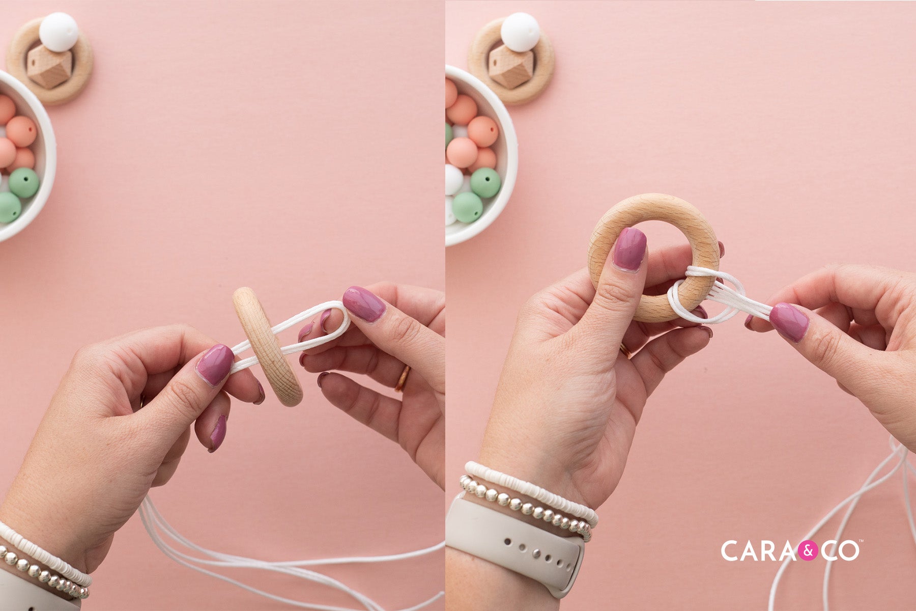 Loop Your Cord around Your Ring - DIY Tutorial - CaraBLOG
