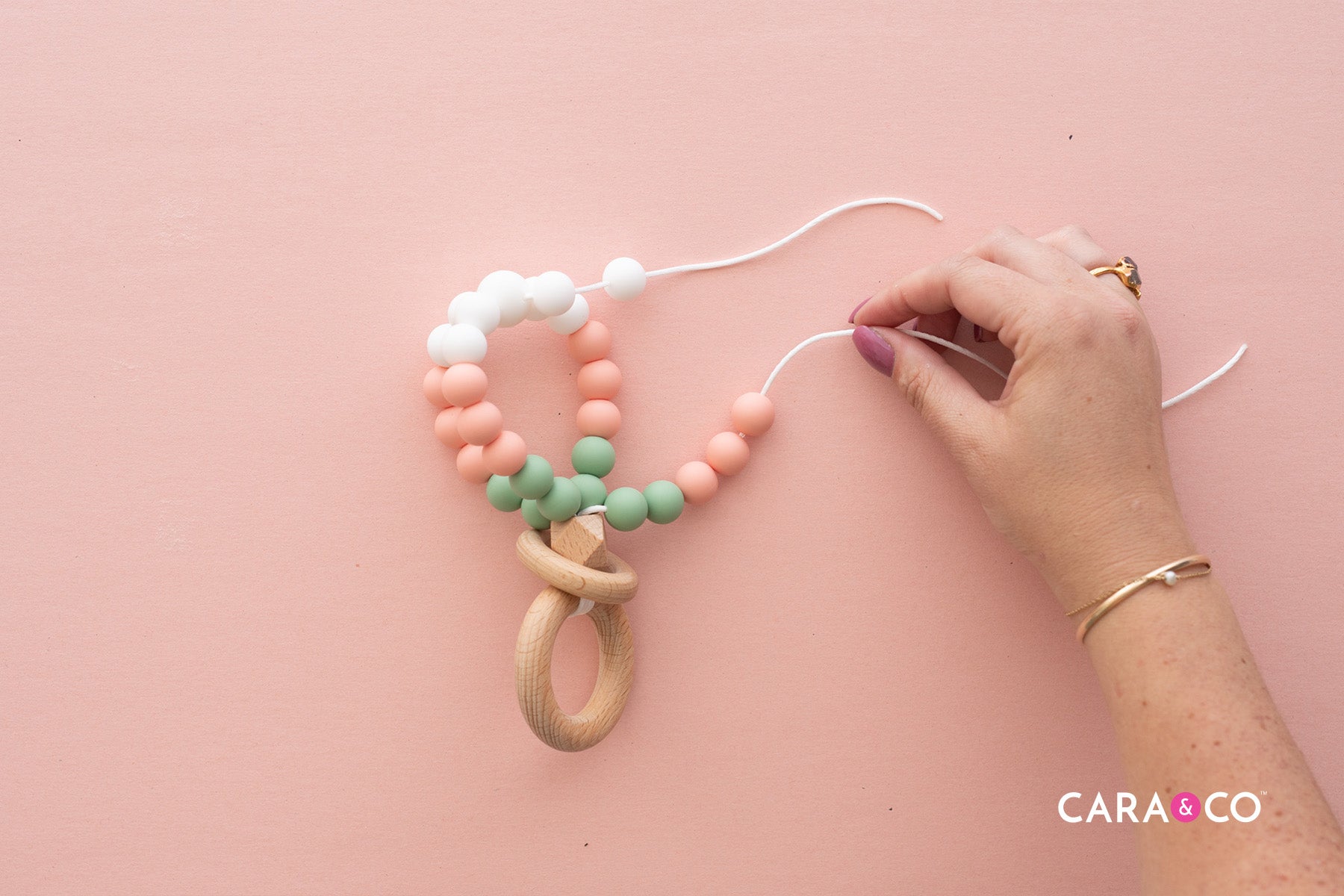 Add the Remaining Beads - DIY Tutorial - CaraBLOG