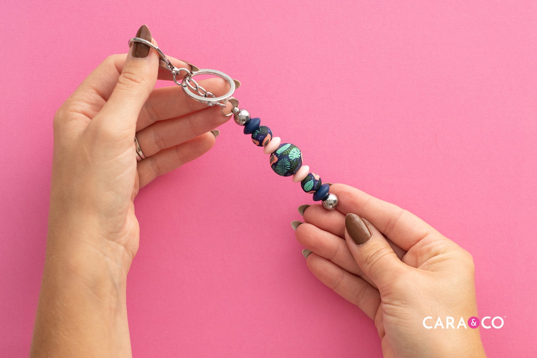 Beadable Bar Keychain