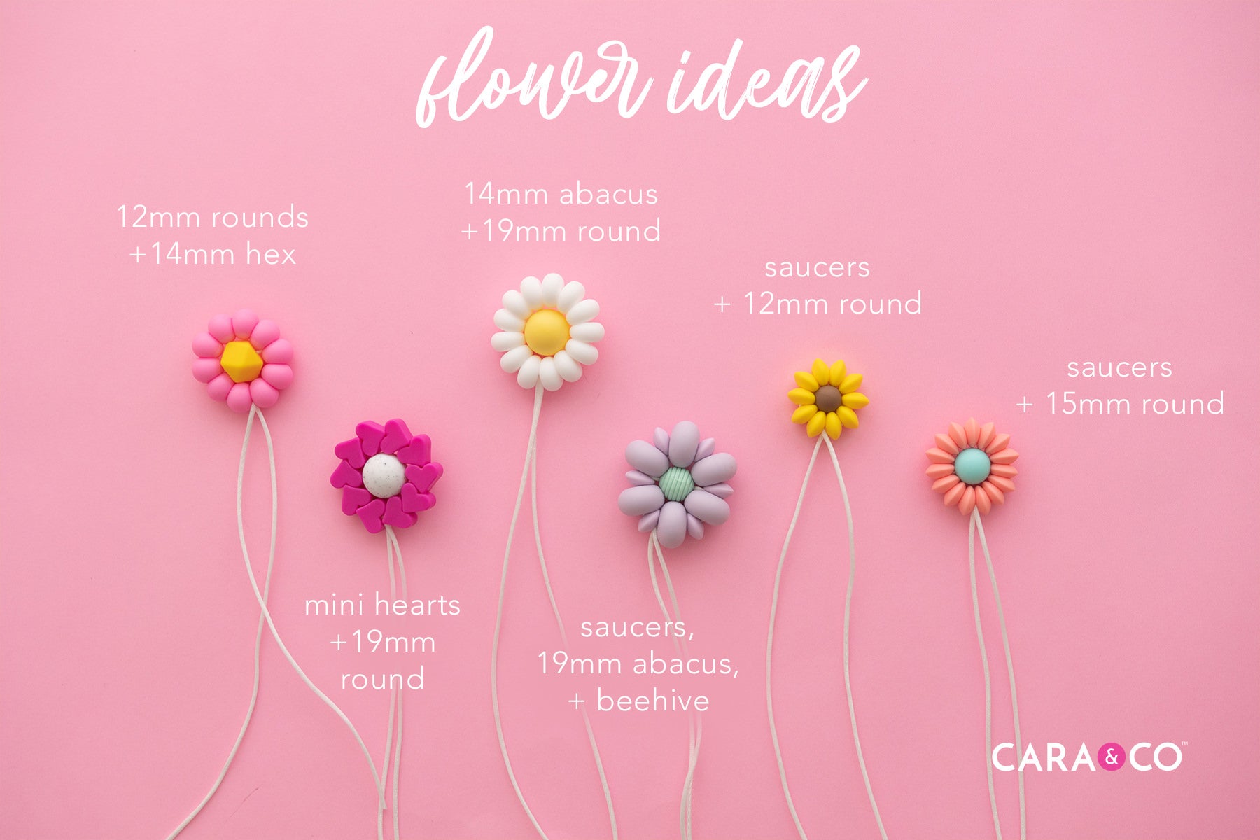 Silicone Bead Flower Inspiration - Cara & Co