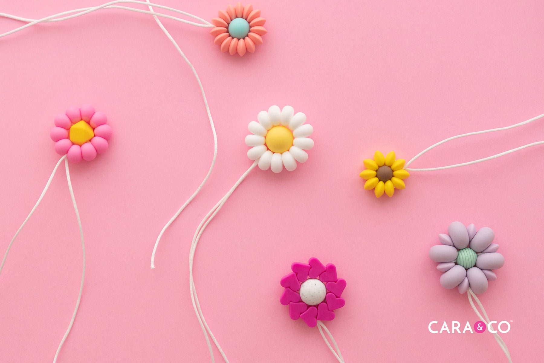 Silicone Beaded Flowers - DIY Tutorial - Cara & Co
