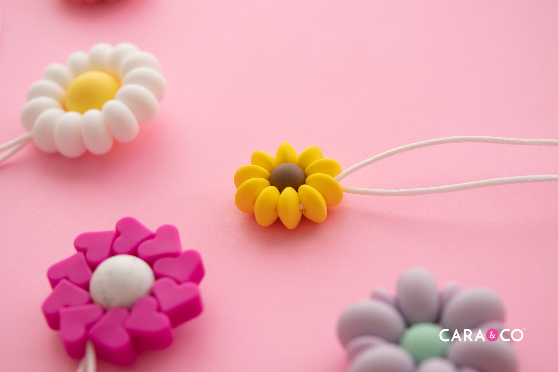 Silicone Beaded Flower Inspiration - Cara & Co