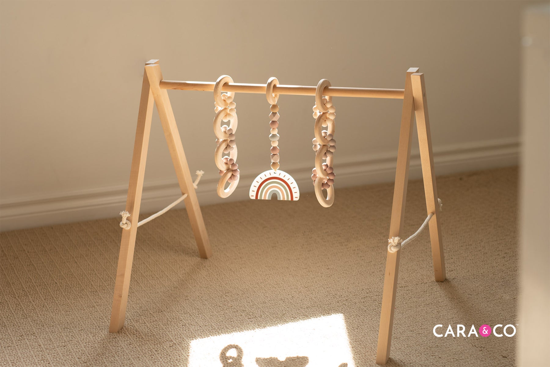 DIY Wooden Play Gym Toys - Cara & Co
