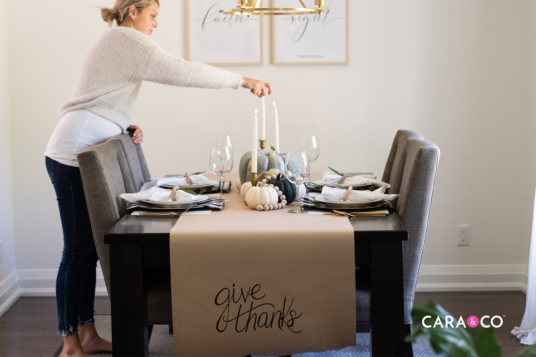 Thanksgiving Table scape Inspiration - Cara & Co Blog