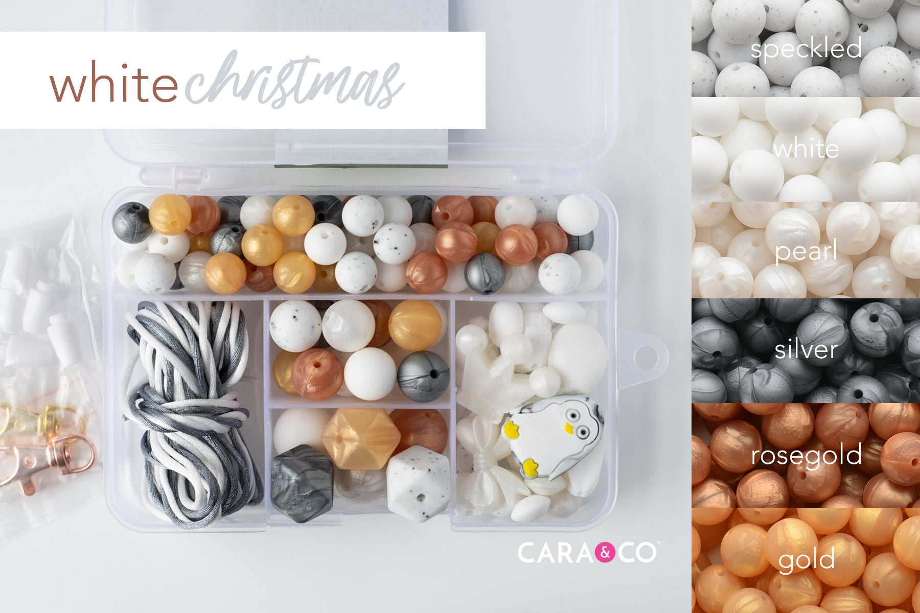 Silicone Beads Round 15mm  Shop Cara & Co Craft Supplies – Cara & Co.